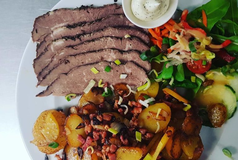 Roastbeef mit Bratkartoffeln